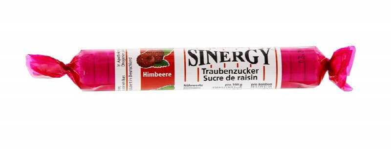 SINERGY Traubenzucker Himbeere Rolle 40 g