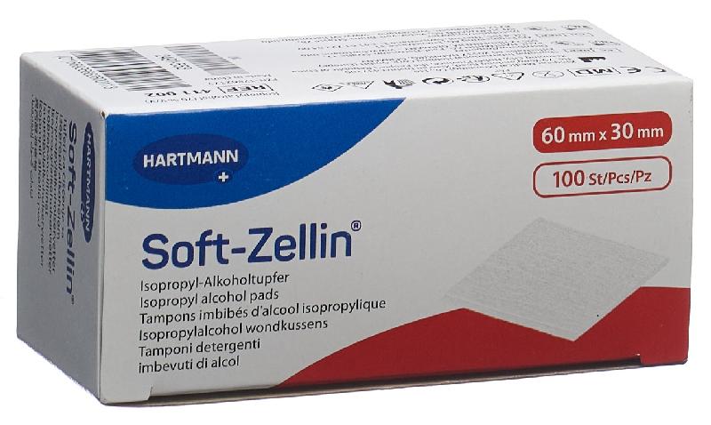 SOFT ZELLIN Alkoholpads 100 Stk