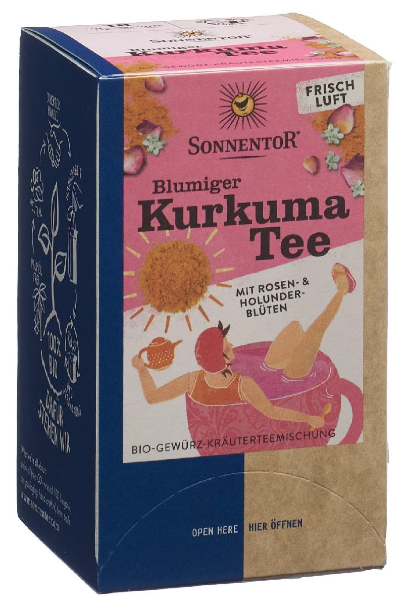 SONNENTOR blumiger Kurkuma Tee BIO Btl 18 Stk