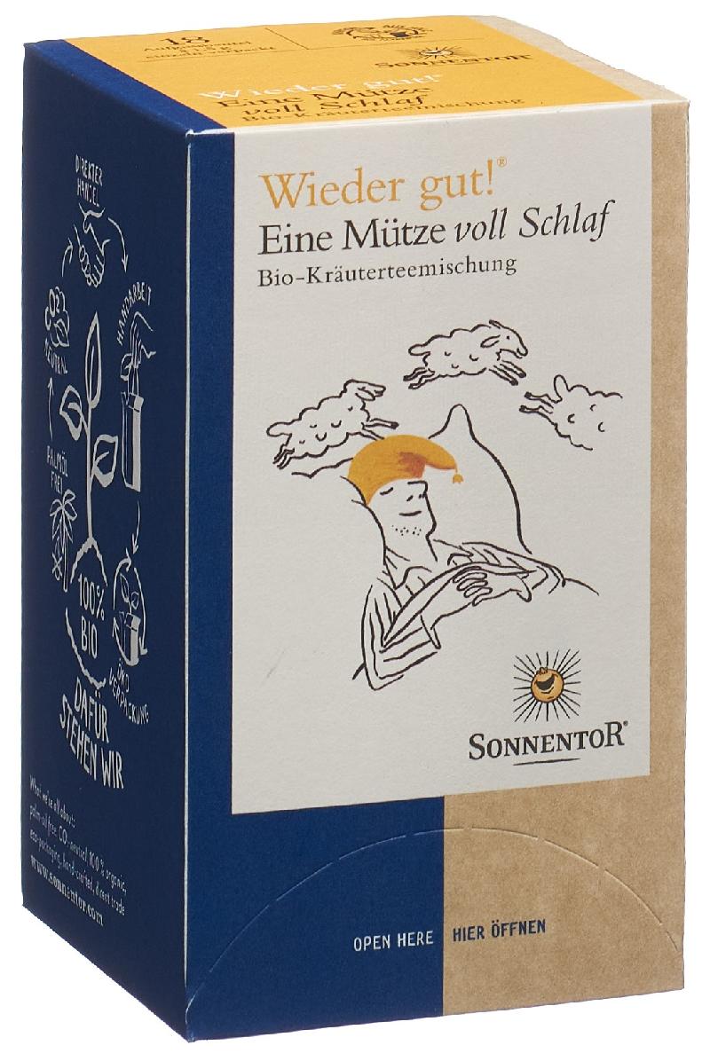 SONNENTOR Eine Mütze voll Schlaf Tee BIO 18 Stk