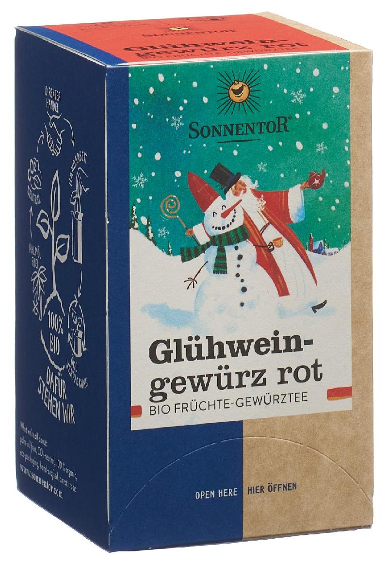 SONNENTOR Glühweingewürz rot BIO Btl 18 Stk