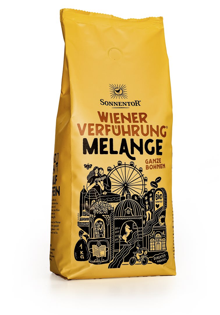 SONNENTOR Kaffee Melange Bohnen ganz BIO 500 g