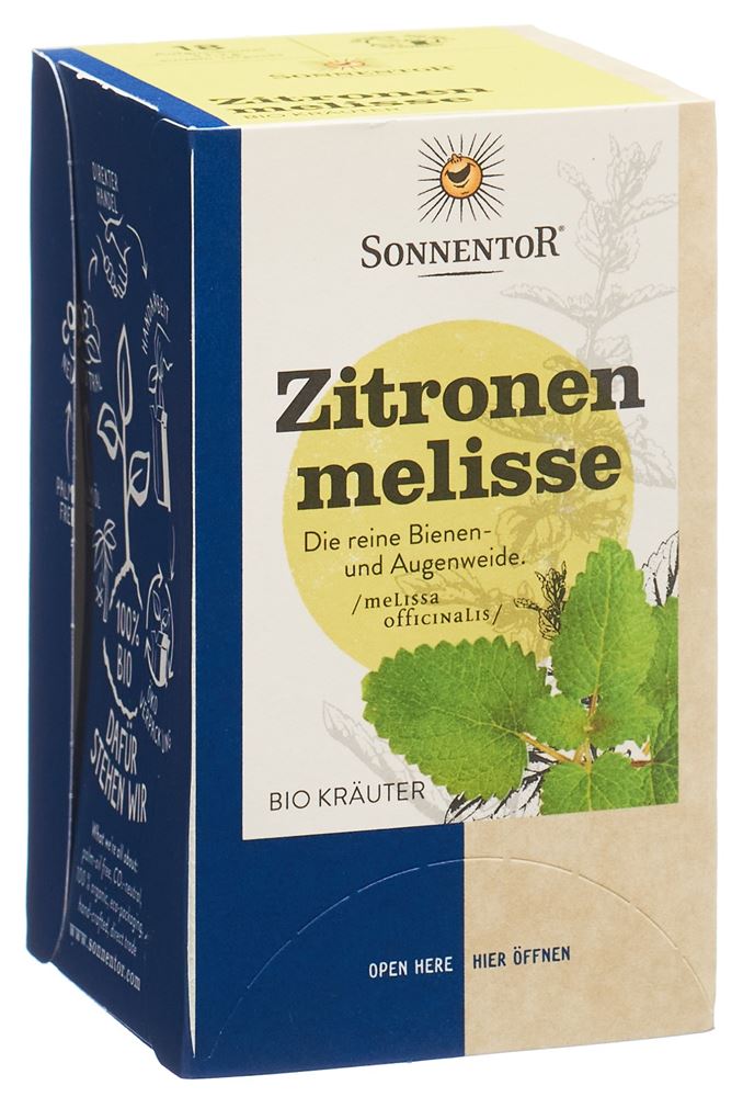 SONNENTOR Zitronenmelisse Tee BIO Btl 18 Stk