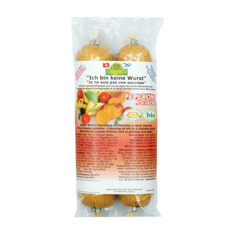 Soyana Tofuwurst Peperoni 100 g Bio Vegane