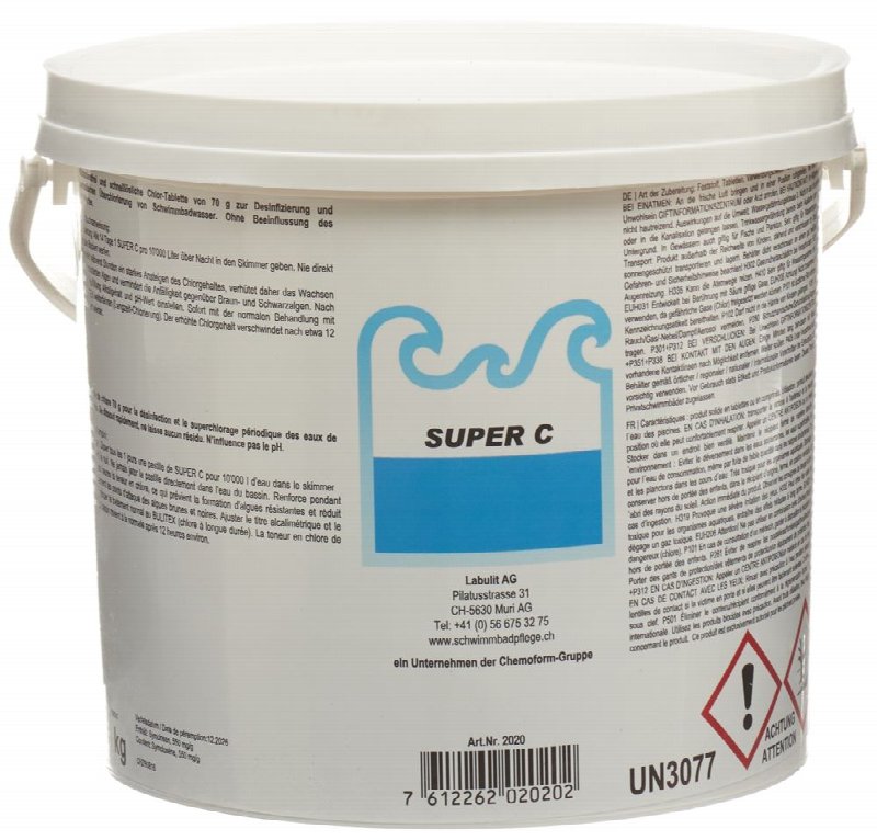 SUPER C Chlorschocktabletten 70g 38 Stk