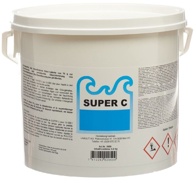 SUPER C Chlorschocktabletten 70g 72 Stk
