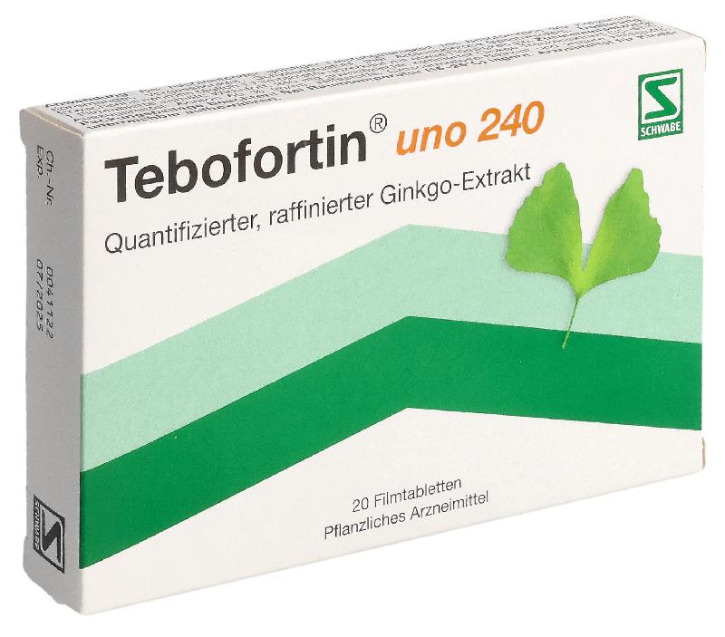 TEBOFORTIN uno Filmtabl 240 mg 20 Stk