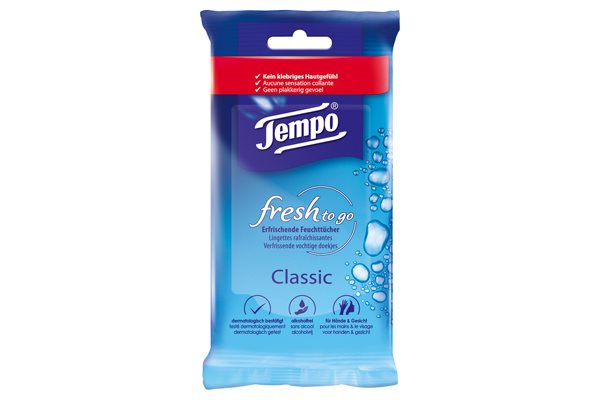TEMPO Handfeuchttücher Classic 10 Stk
