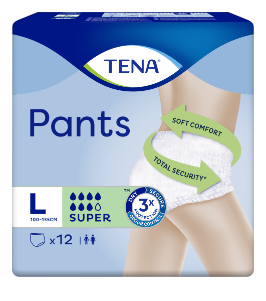 TENA Pants Super L 100-135cm 12 Stk