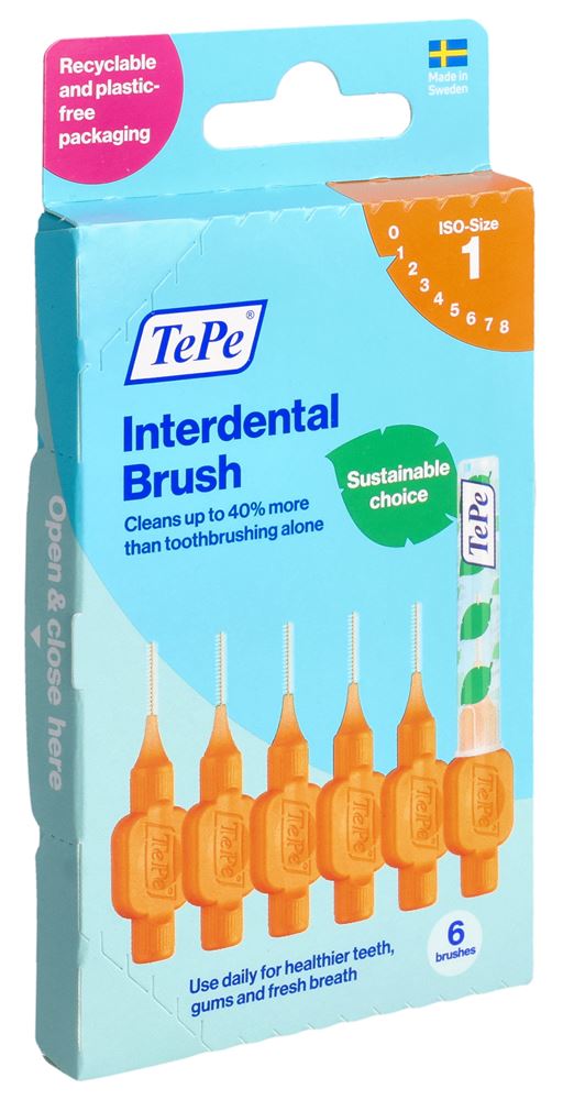 TEPE Interdental Brush 0.45mm orange 6 Stk