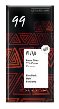 Vivani Schokolade fein bitter 99% KokosZ 80g Bio v