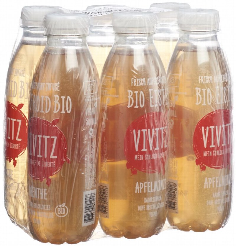 VIVITZ Bio Eistee Apfelminze 0.5 lt