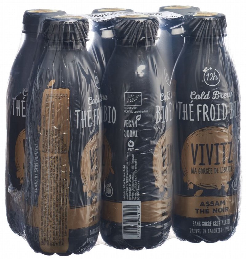 VIVITZ Bio Eistee Cold Brew Bla Tea 0.5 lt