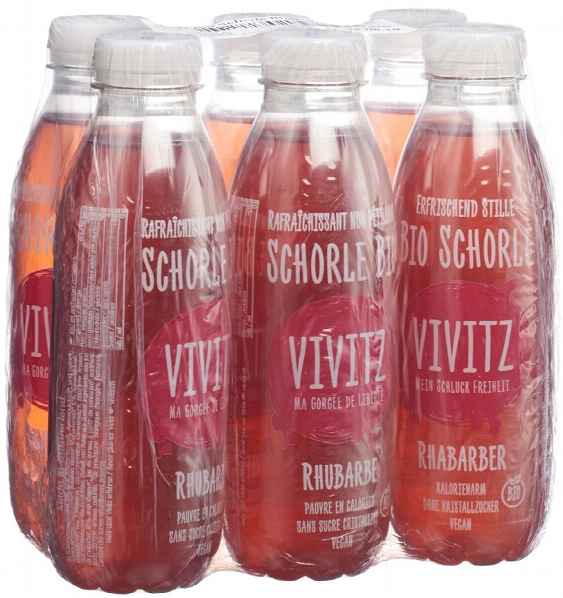 VIVITZ Bio Schorle Rhabarber 0.5 lt
