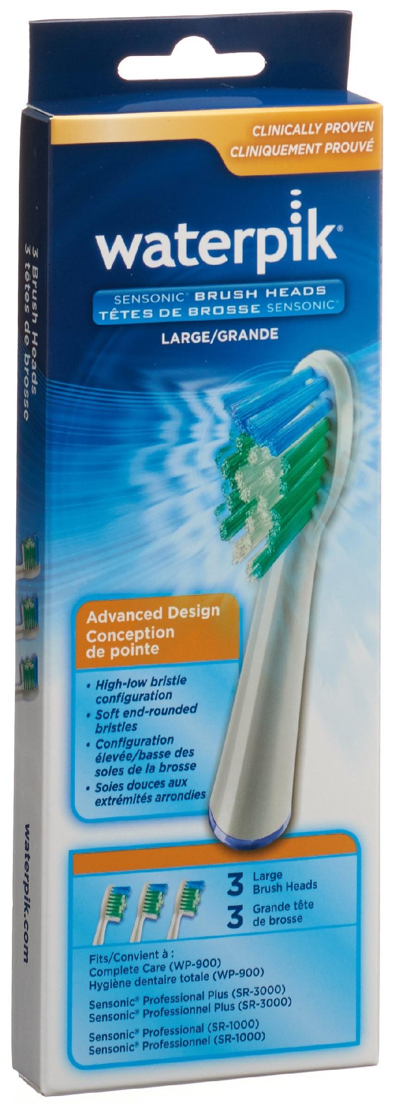WATERPIK Aufsteckbürsten Standard SRRB-3E 3 Stk