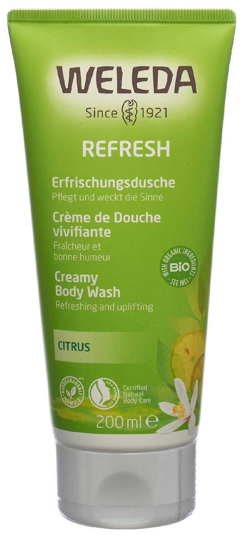 WELEDA Shower Cream Refresh Citrus 200 ml