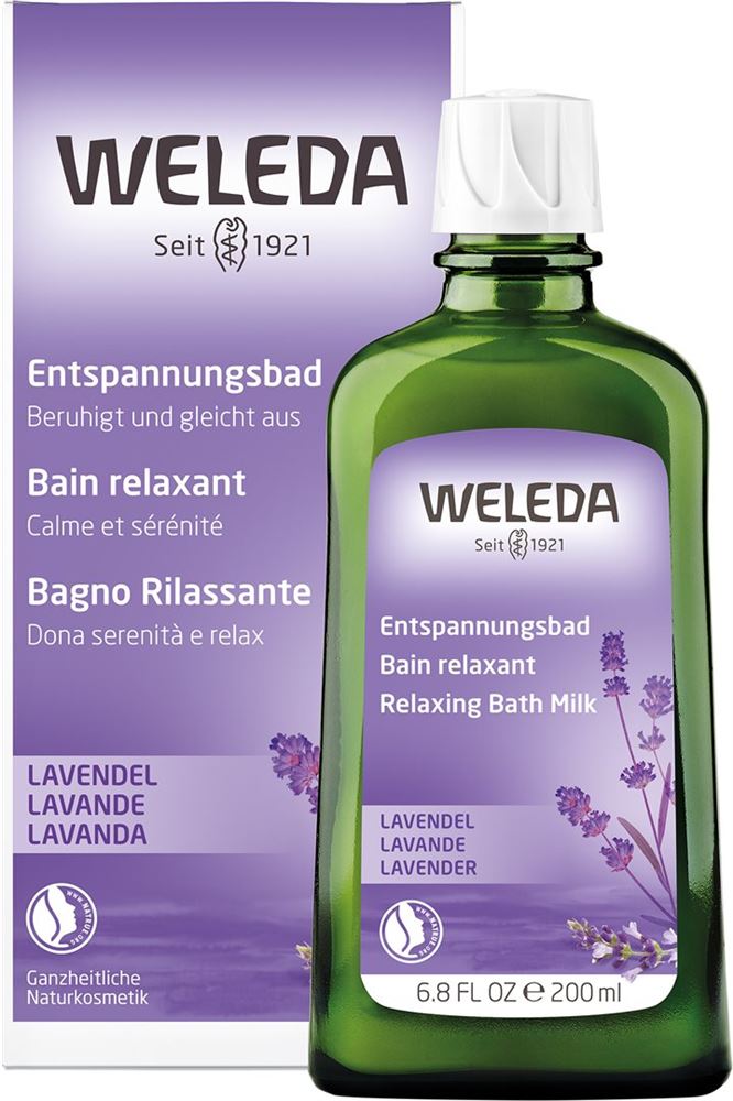 WELEDA Entspannungsbad Lavendel Glasfl 200 ml