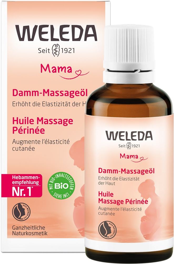 WELEDA MAMA Damm-Massageöl Glasfl 50 ml