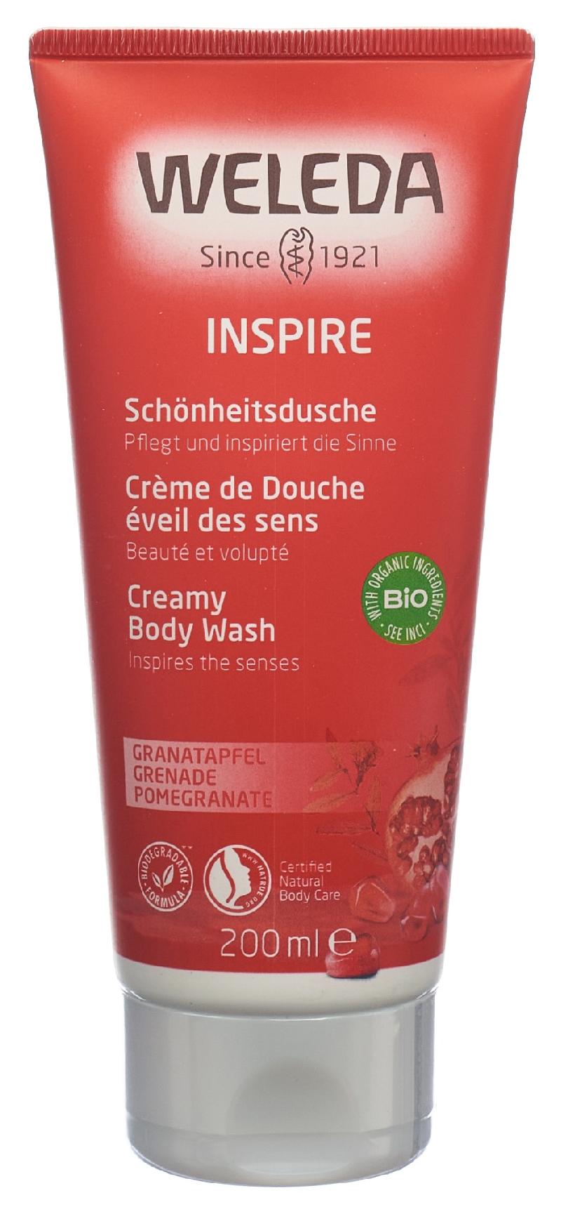 WELEDA Shower Cream Inspire Granatapfel Tb 200 ml